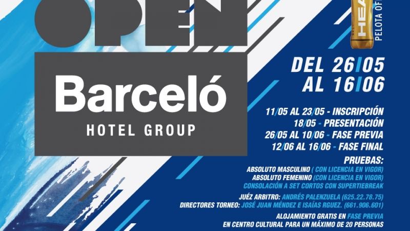 Cartel oficial Open Barceló Hotel Group " Los Silos Natural "