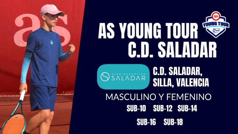El AS Young Tour by IBP Tenis aterriza en Silla (Valencia) con el torneo del C.D. Saladar