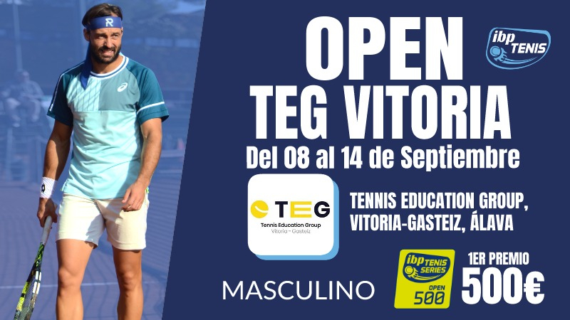 El Circuito IBP Tenis Pro celebra la primera edición masculina en la capital alavesa