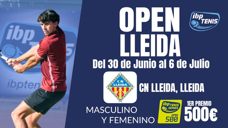 El Open Lleida celebra su segunda edición dentro del Circuito IBP Tenis