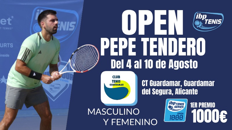 El torneo alicantino celebra su XXIII edición dentro del Circuito IBP Tenis Pro