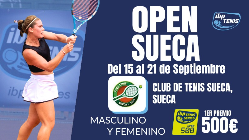 El XXV Open de Tenis Arturo Torregrosa regresa a Sueca dentro del Circuito IBP Tenis