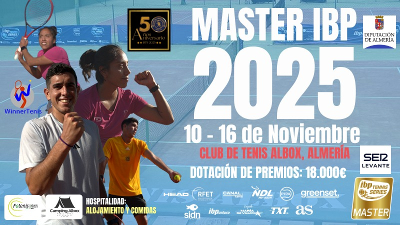 Abiertas las inscripciones para el Master IBP Tenis Pro 2025 en Albox