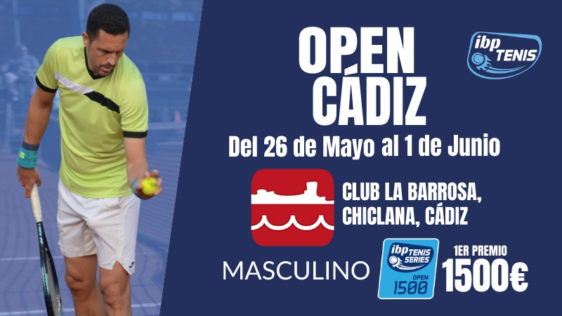 Abiertas las inscripciones para el Open Cádiz - Club Tenis La Barrosa