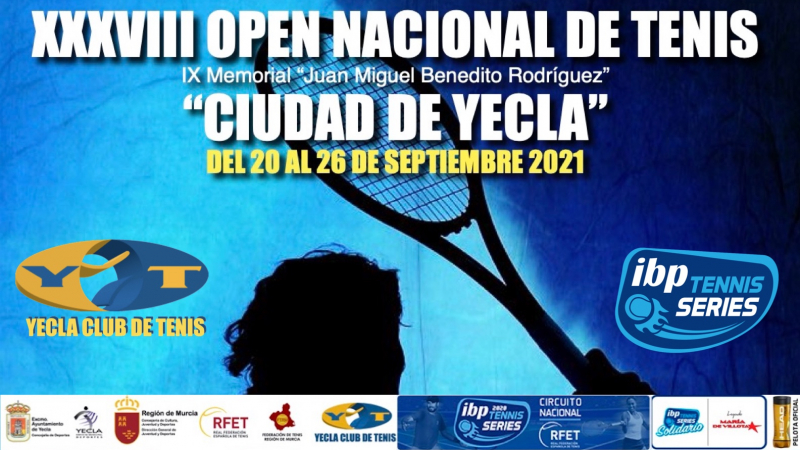 Abierto el plazo de inscripción del XXXVIII Open Nacional de Tenis “Ciudad de Yecla”
