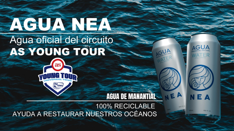 Agua NEA se convierte en el agua oficial del AS Young Tour by IBP Tenis