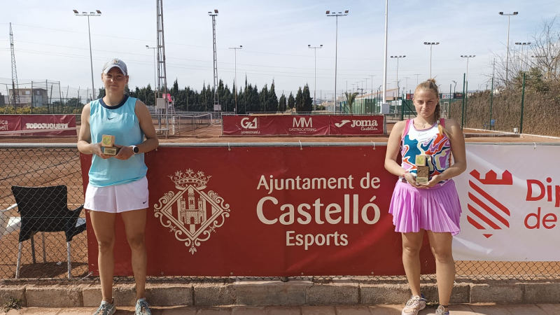 Álvaro Peiro y María Andrienko ganadores del Open de tenis de la Magdalena