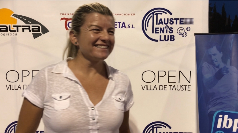 Ana Salas en la final del XXXII Open "Villa de Tauste"
