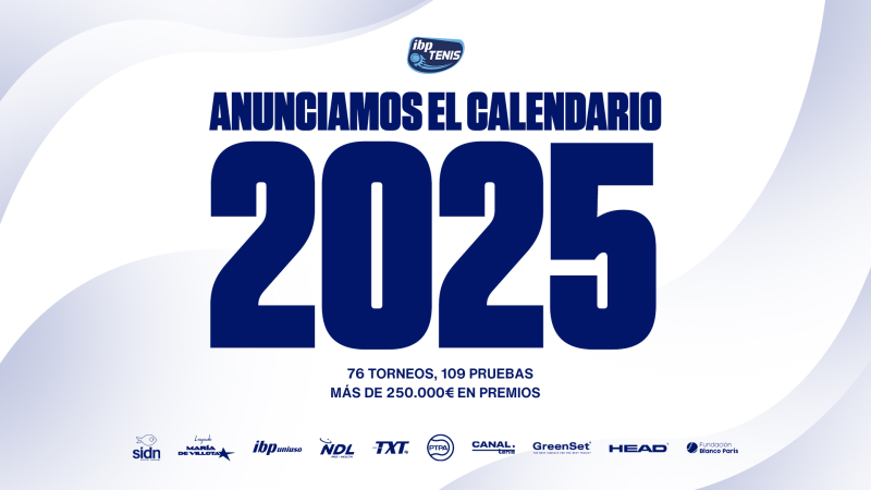 Anunciamos el Calendario del Circuito IBP Tenis 2025