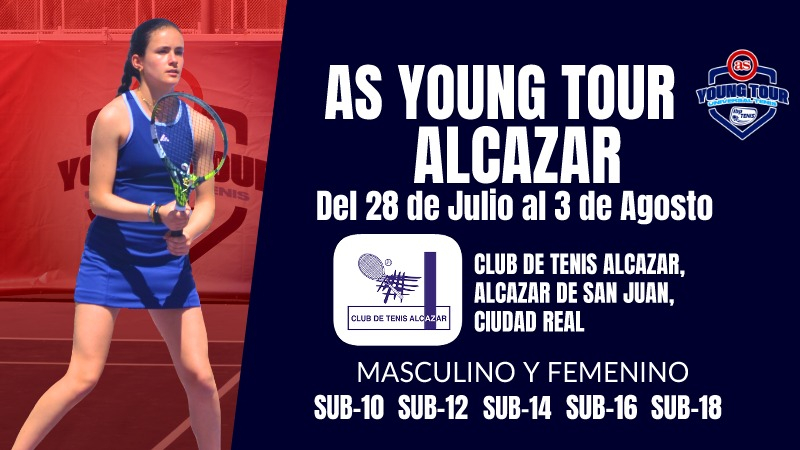 AS Young Tour Club de Tenis Alcázar: el mejor tenis juvenil llega a Ciudad Real