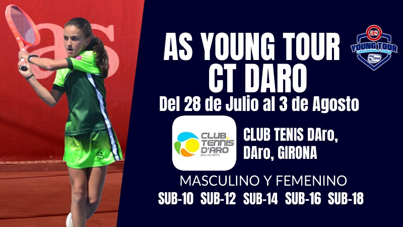 AS Young Tour Club de Tenis D’Aro: el tenis juvenil regresa a la Costa Brava