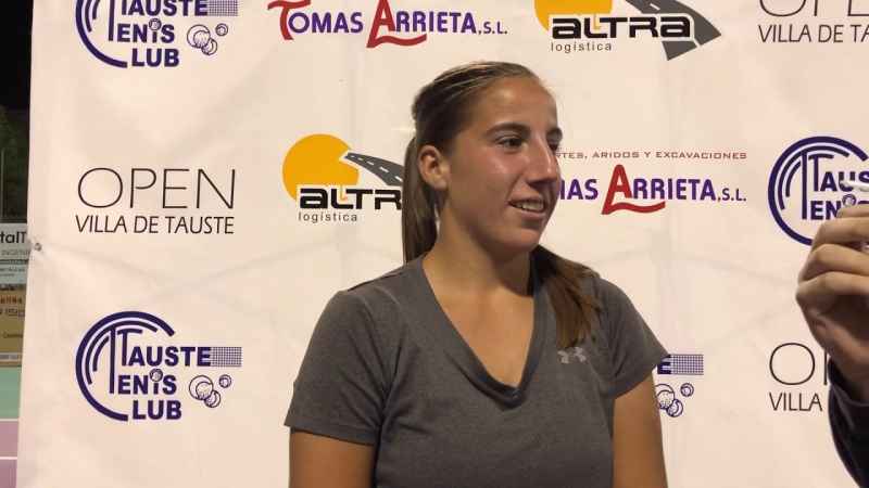  Declaraciones de Isabel Adrover como campeona del XXXIII Open Villa de Tauste 2019