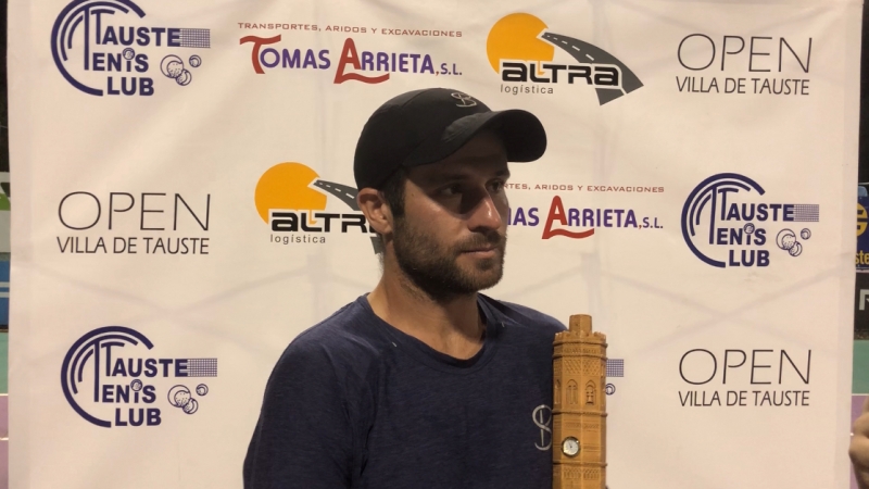Declaraciones de Jordi Muñoz tras ganar el Open "Villa de Tauste"