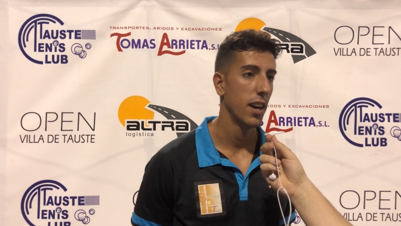 Declaraciones de Marcos Esparcia tras la final del Open "Villa de Tauste"
