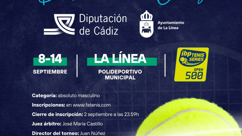 I Open Ciudad de la Línea Diputación de Cádiz: Un nuevo torneo se suma al Circuito IBP Tenis