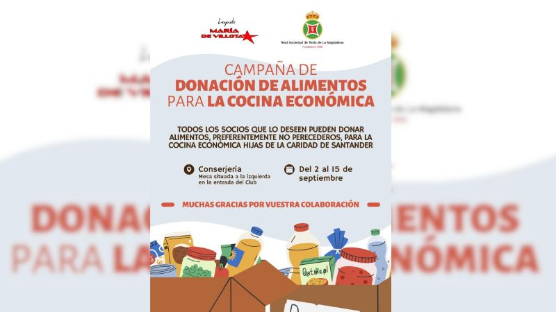 IBP Tenis Apoya la Campaña de Donación de Alimentos de la Real Sociedad de Tenis de La Magdalena