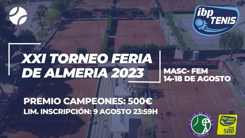 ¡Inscripciones abiertas para el XXI Torneo Feria de Almería! 