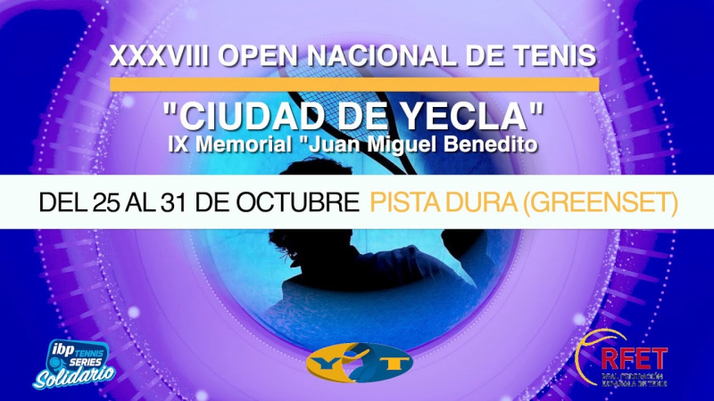 Inscripciones en curso para el XXXVIII Open Nacional de Tenis “Ciudad de Yecla”