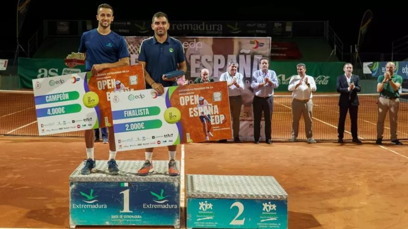 Javier Barranco conquista el Open de España EDP by IBP Tenis en Cáceres