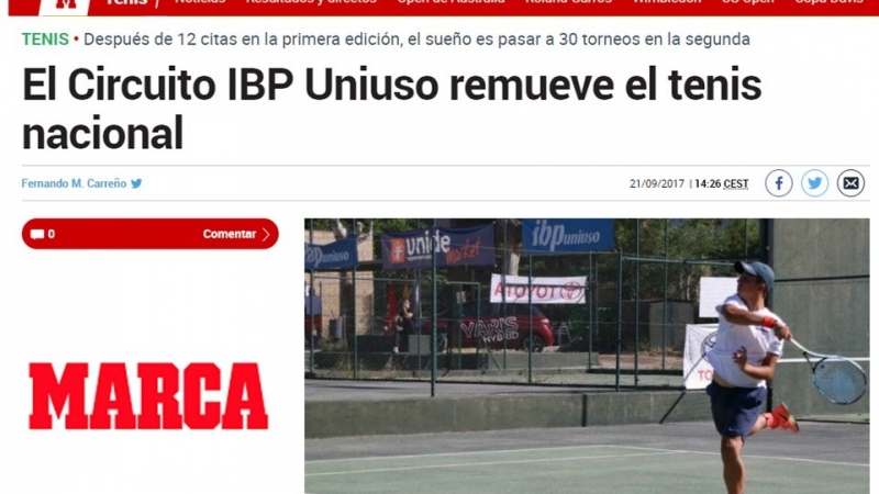 Las IBP Uniuso Tennis Series en MARCA.com