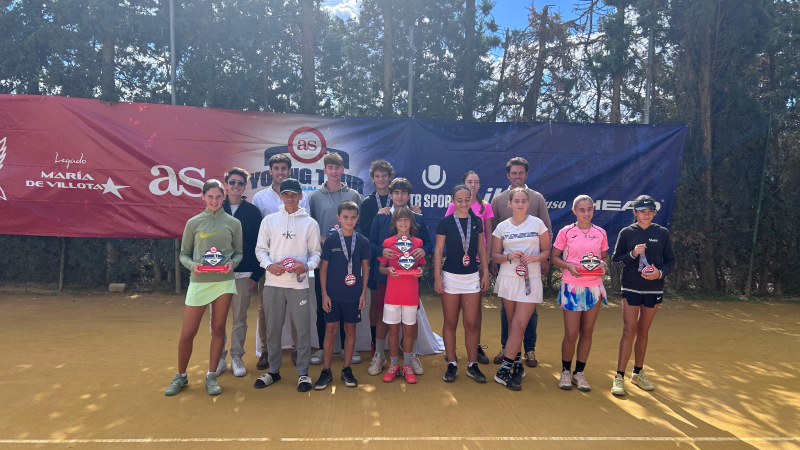 Los campeones del AS Young Tour brillan en el Club de Tenis Pitamo