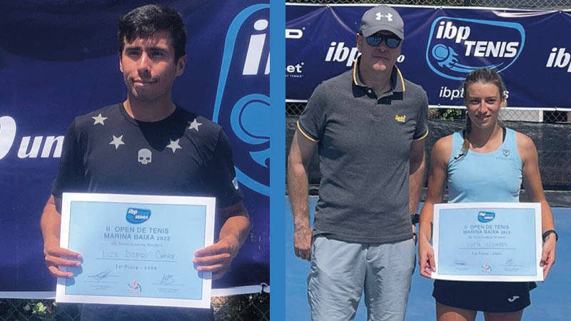 Luis Diego Chávez y Lucía Llinares, nuevos campeones del II Open de Tenis Marina Baixa 2022