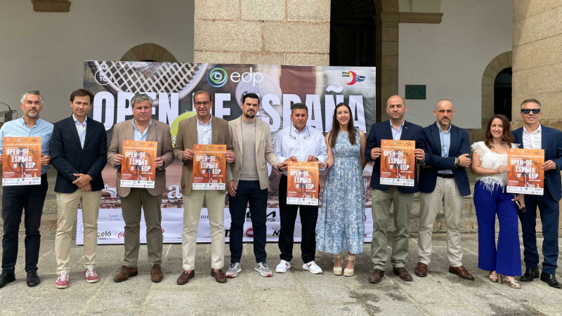Mateos destaca la celebración del Open de España Masculino EDP ‘Cáceres Patrimonio de la Humanidad’ 