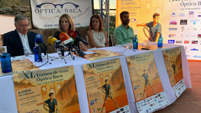 Óptica Baca presenta su XL Torneo de Tenis en el año de su 80 aniversario