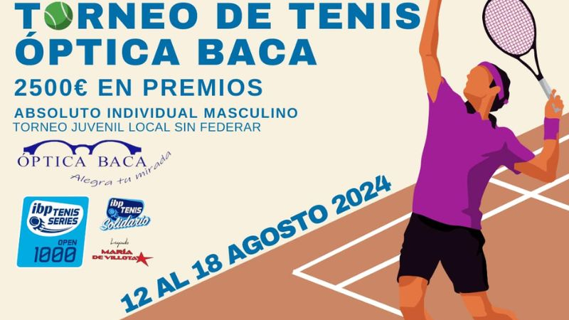 Presentación del XXXIX Torneo de Tenis Óptica Baca