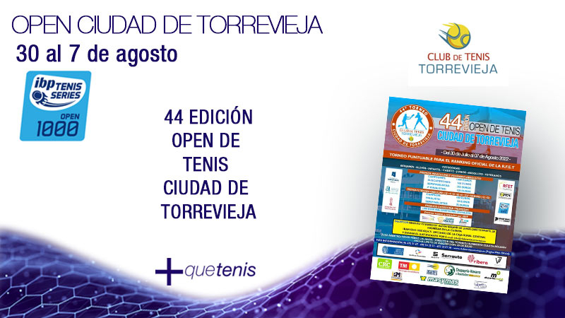Presentamos el Open Ciudad de Torrevieja de IBP Tenis 1000