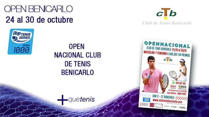 Presentamos el Open Nacional Club de Tenis Benicarlo