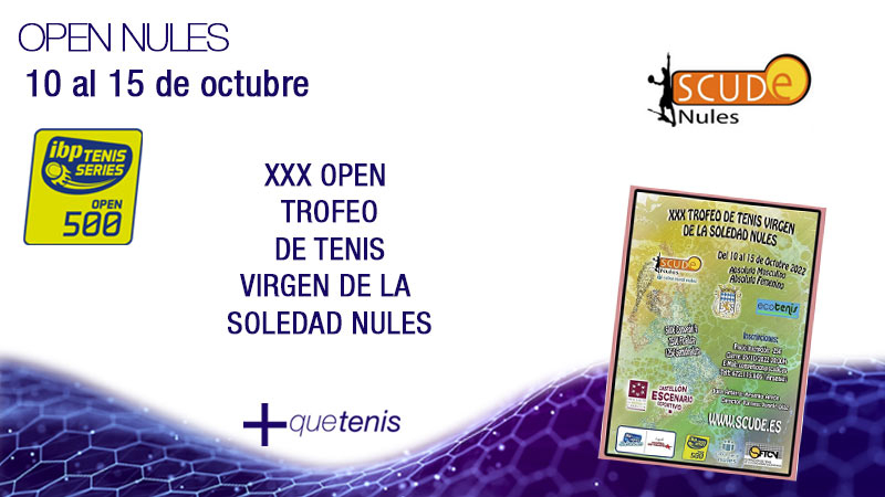 Presentamos el XXX Trofeo de Tenis Virgen de la Soledad Nules