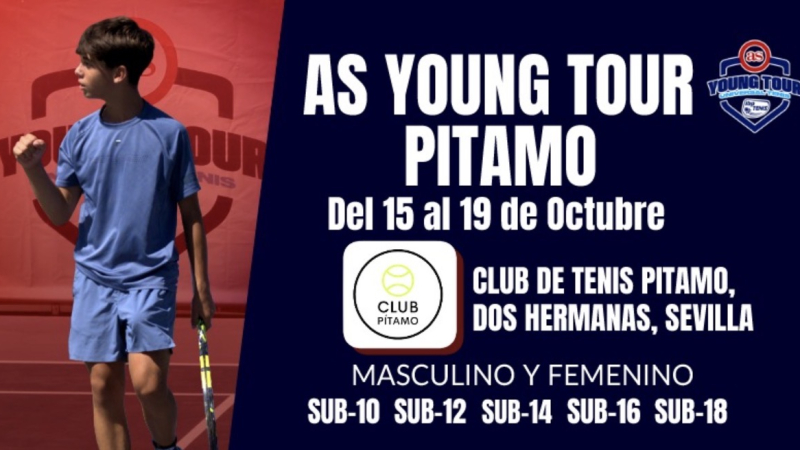 Publicados los listados oficiales de inscritos del AS Young Tour Club de Tenis Pitamo