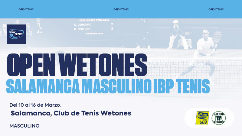 Se postponen el Open Wetones en ambas categorías