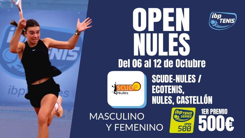 Últimas horas para inscribirse en el XXXIII Trofeo de Tenis Fiestas Patronales de Nules