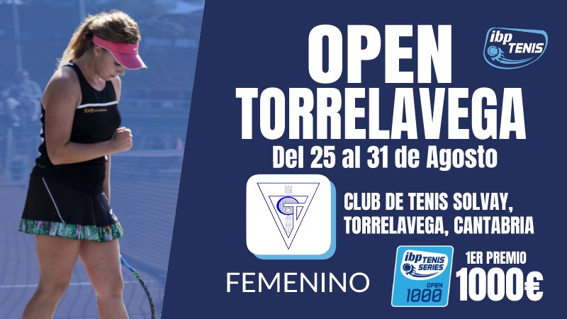 Últimas horas para inscribirse al Open Torrelavega del Circuito IBP Tenis Pro