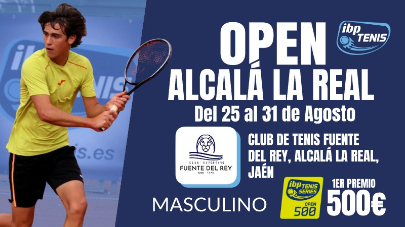 Ya disponible el listado provisional de inscritos del XXI Open de Tenis Ciudad de Alcalá la Real